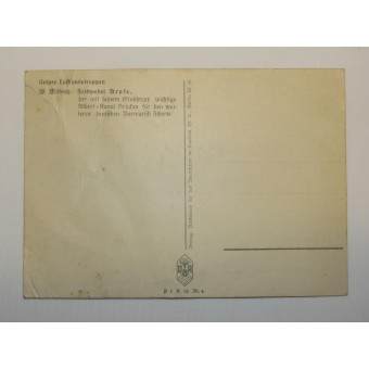 La postal Unsere Luftlandetruppen W.Willrich - Feldwebel Arpke. Espenlaub militaria